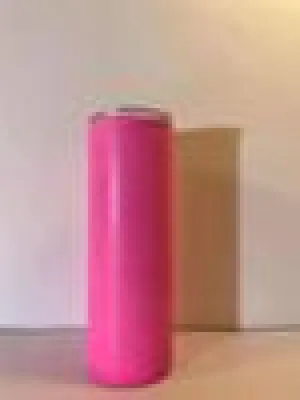 20oz Glow in the Dark  Straight Skinny Sublimation Tumbler w/straw - Pink