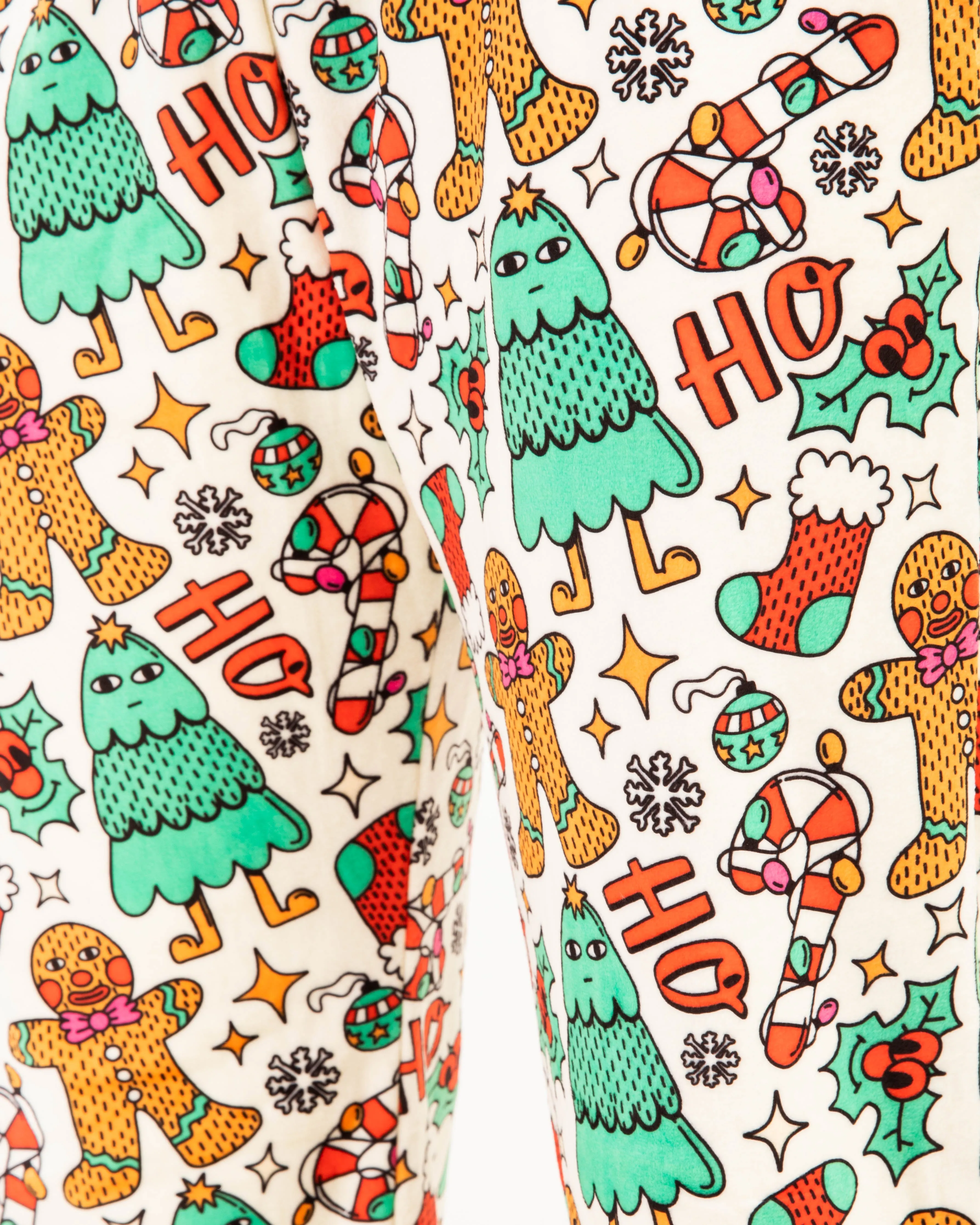 Gingerbread White Fluffy Pjoys