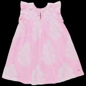 Girls Courtney Dress - Pink Bouqet Floral