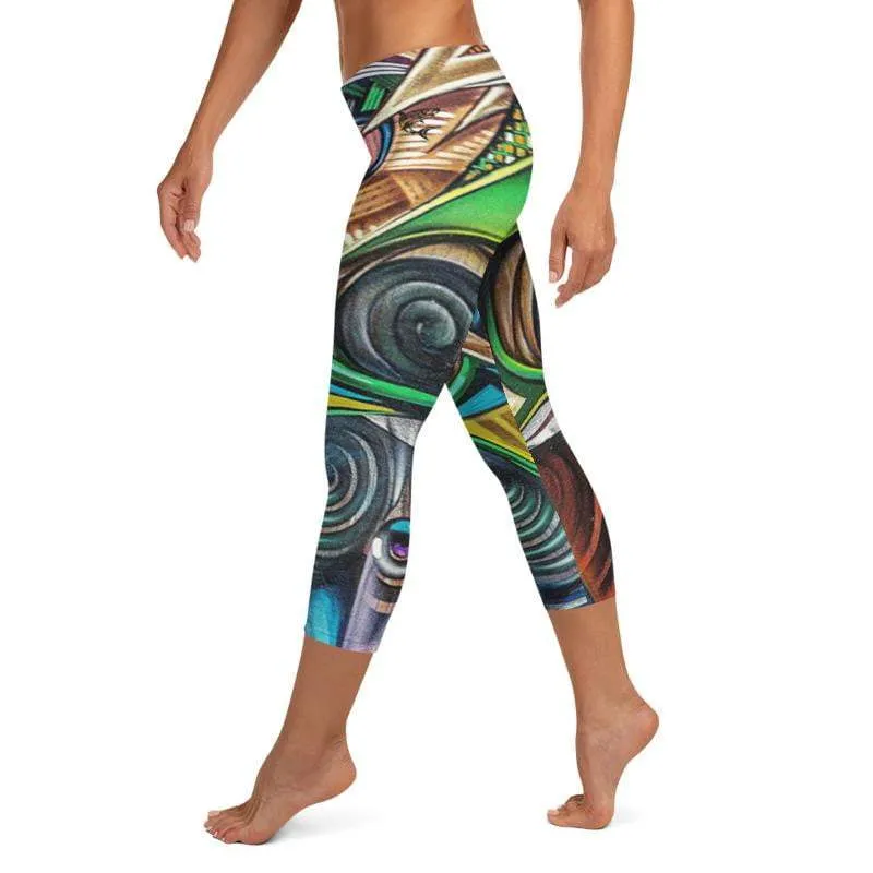 Hidden Eyes ~ Capri Leggings