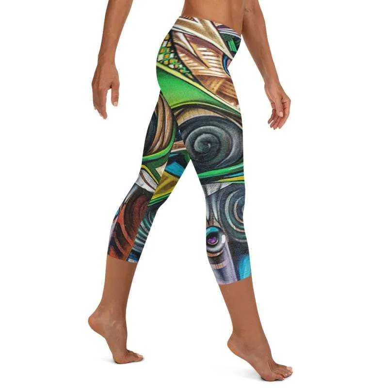 Hidden Eyes ~ Capri Leggings