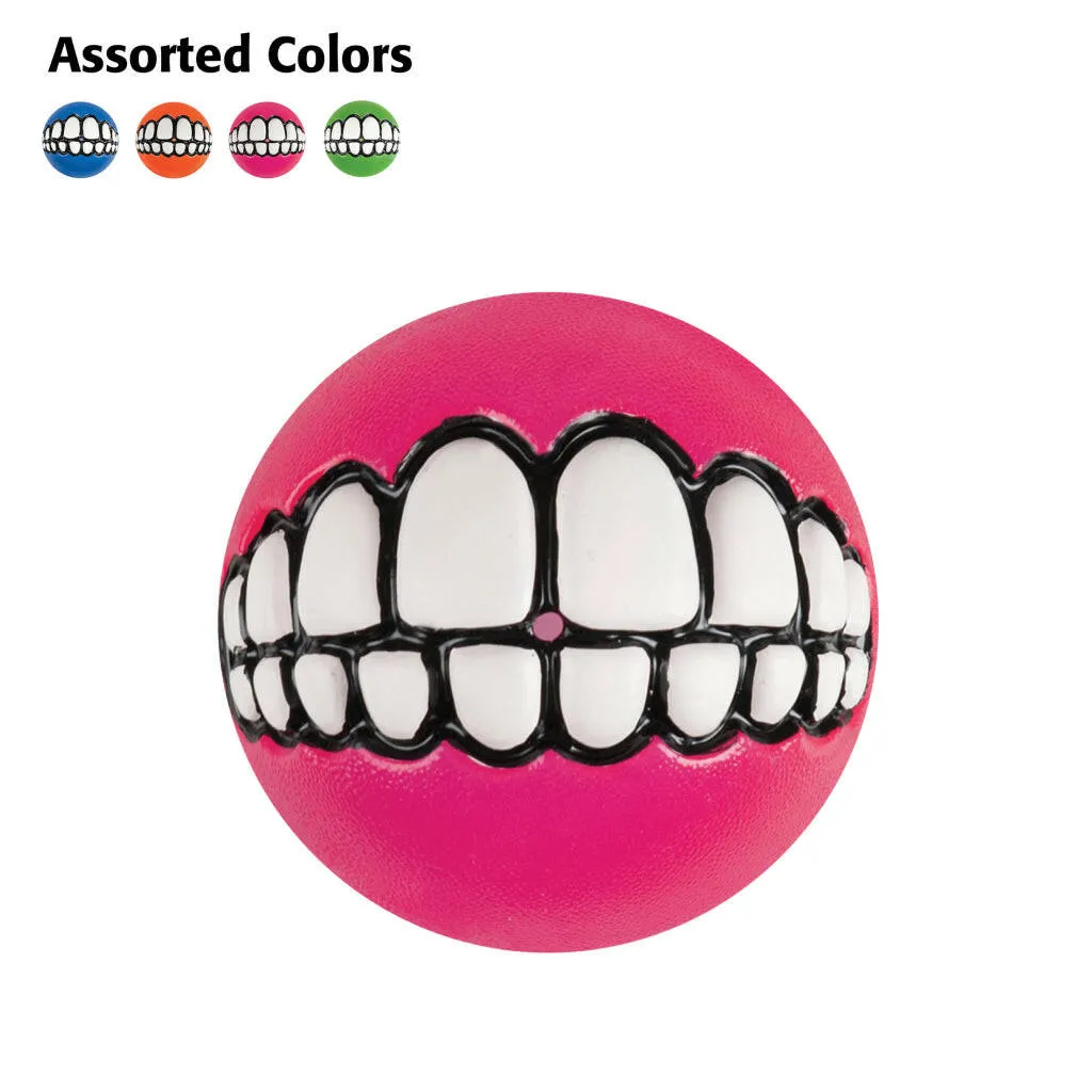Kong Grinz by Rogz Ball Toy For Dogs (color varies)