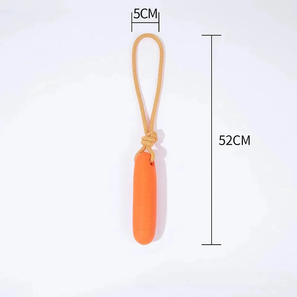 Pet Dog Rubber Drawstring Stick – Large Dog Chew Toy for Teeth Cleaning & Stress Relief