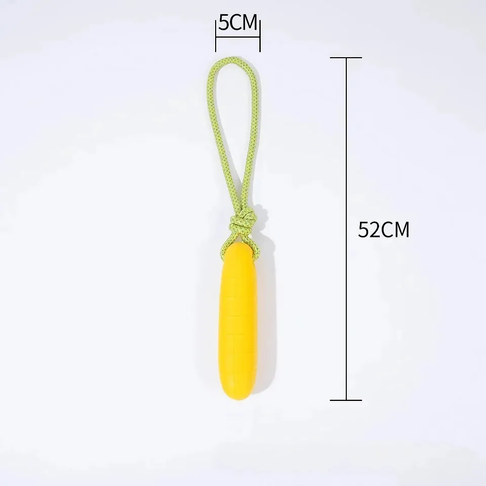 Pet Dog Rubber Drawstring Stick – Large Dog Chew Toy for Teeth Cleaning & Stress Relief