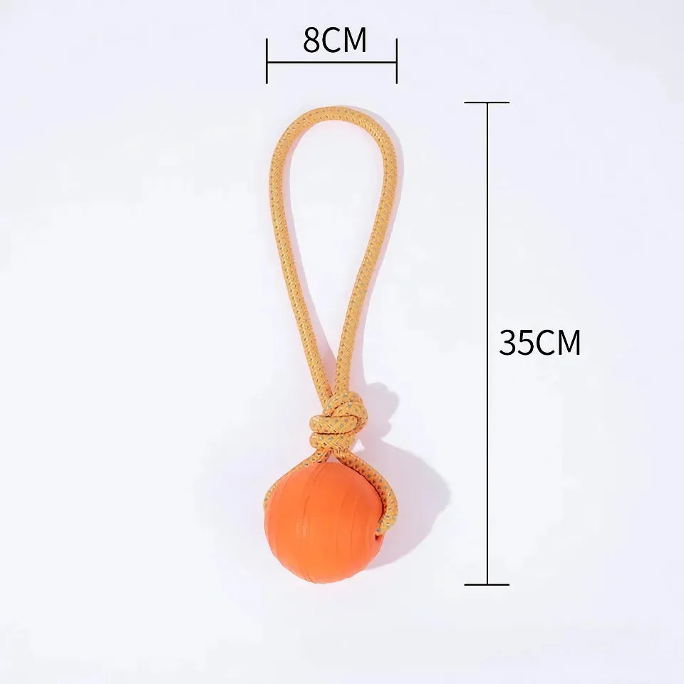 Pet Dog Rubber Drawstring Stick – Large Dog Chew Toy for Teeth Cleaning & Stress Relief