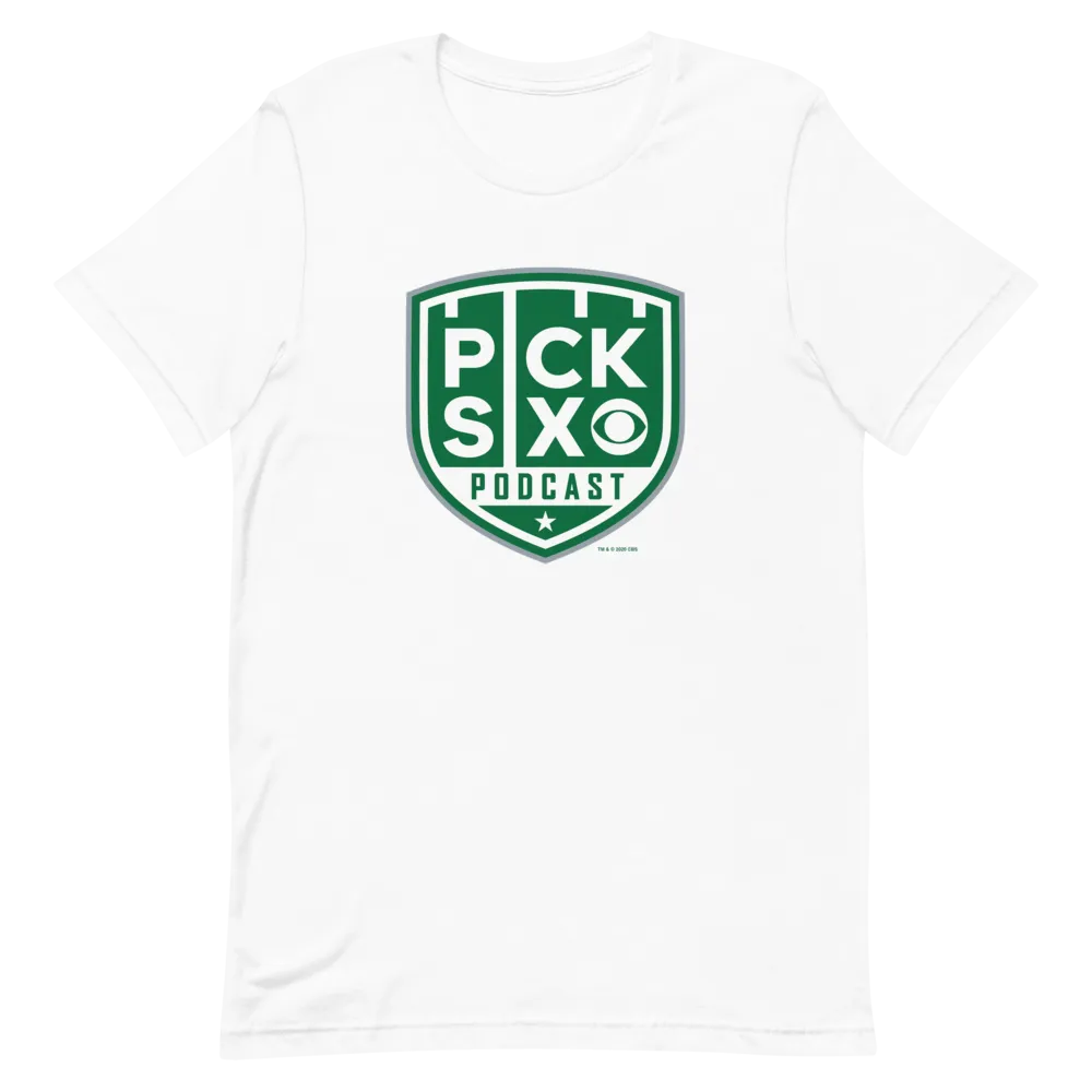 Pick Six Podcast Logo Adult Short Sleeve T-Shirt